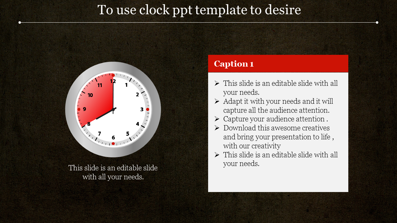 clock ppt template-To use clock ppt template to desire-1